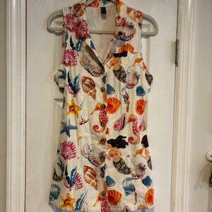 Button Down Mini Dress